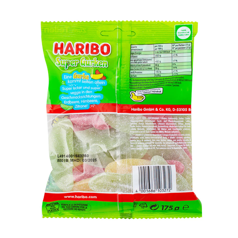 Haribo Super Gurken (Pickles) Candy 175g