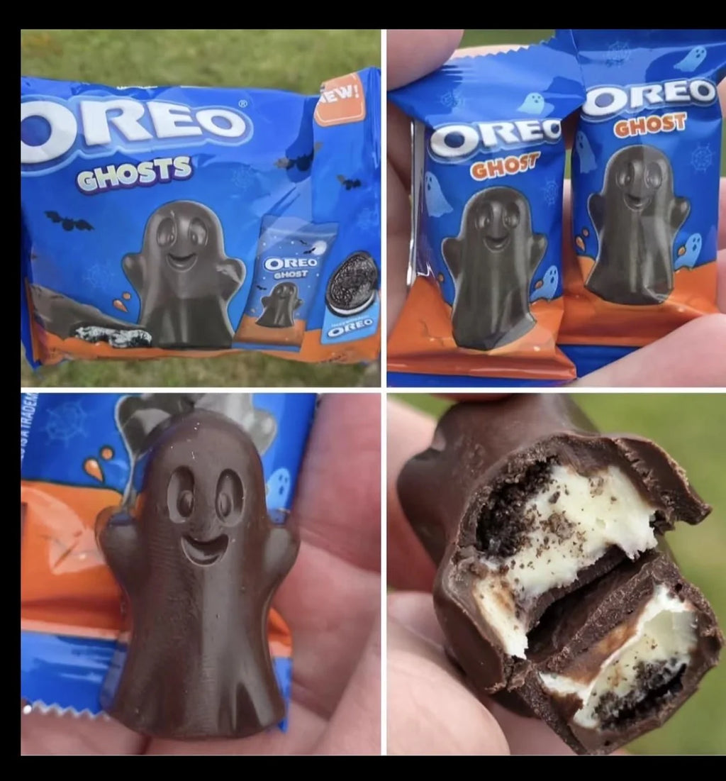 Oreo Ghosts – Fantômes au chocolat noir et crème Oreo, sac de 7 oz