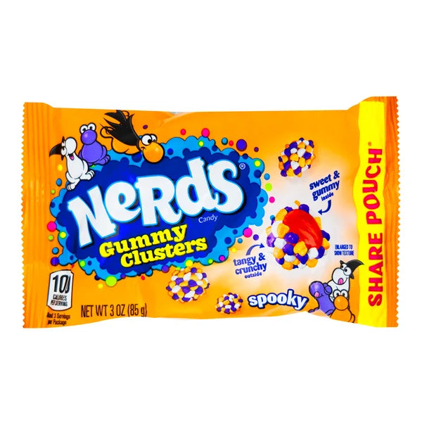 Nerds Spooky Clusters – Bonbons croquants et tendres, sac de 3 oz