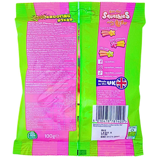 Squashies Sour Shooting Stars