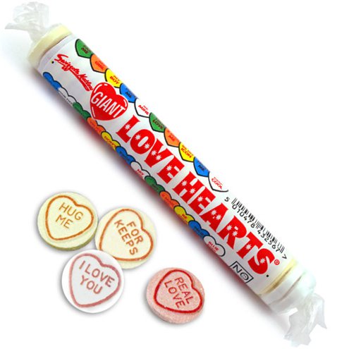 Swizzels Love Hearts Candy - 1 rouleau